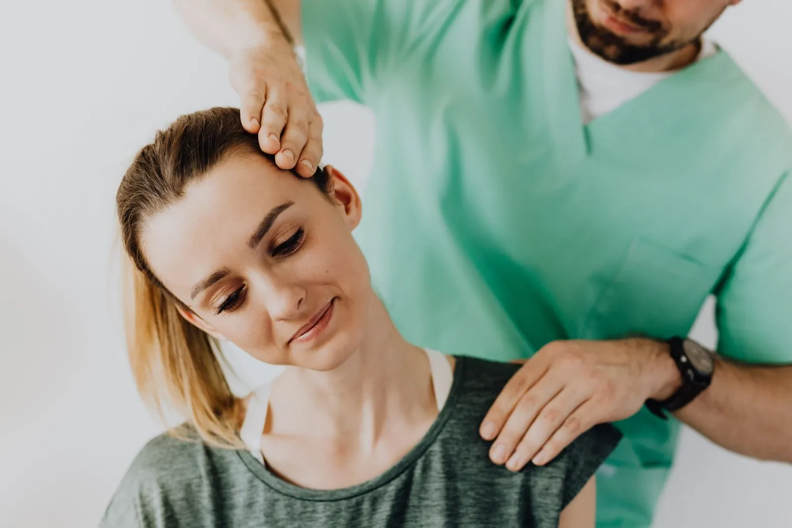 Hands-on neck treatment